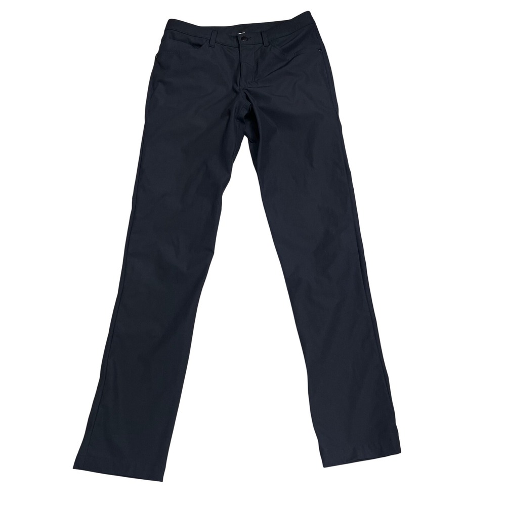 Lululemon black Slim Fit Pants black size 30 tall athletic comfort euc